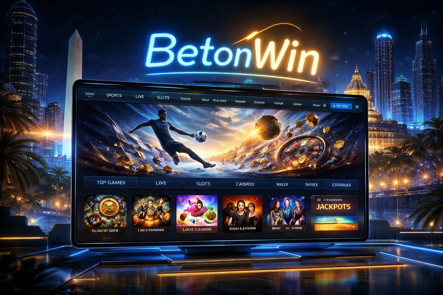 Página principal de BetonWin para jugadores en Argentina que buscan opciones de casino y apuestas